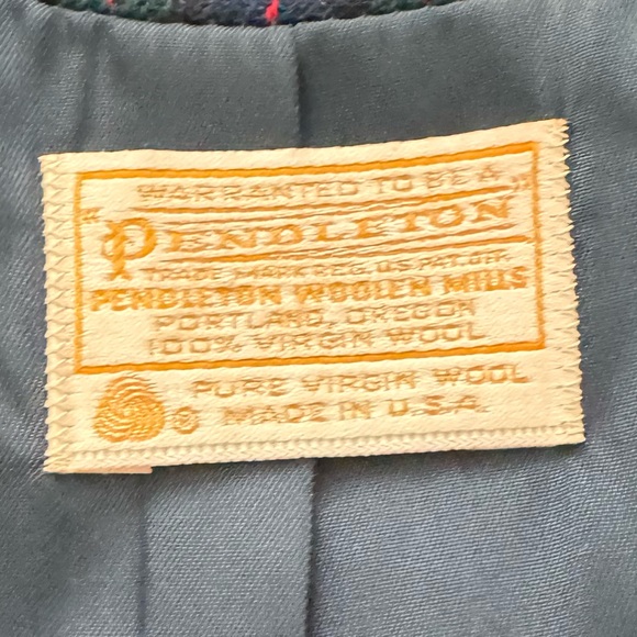 Vintage Pendleton Wool Blazer Plaid size 10 - Picture 4 of 5